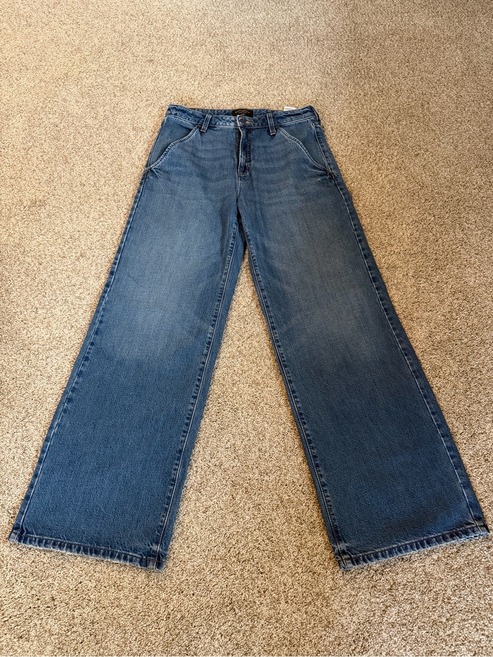 Banana Republic High Rise Trouser Jean. SZ 29/8. Dark Wash. Wide Leg. Classic.